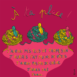 A ta place - Djoune Illustrations - Justine Gisdal Molron