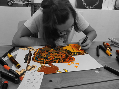 Boutique -Djoune Illustrations - Justine Gisdal Molron