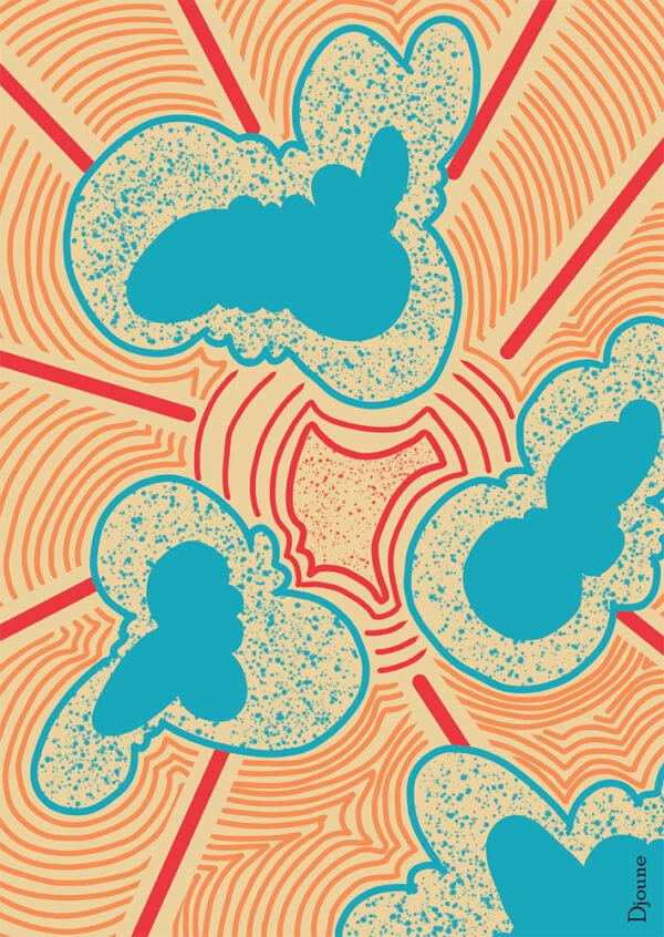 Derrière les nuages - Boutique - Djoune Illustrations - Justine Gisdal Molron