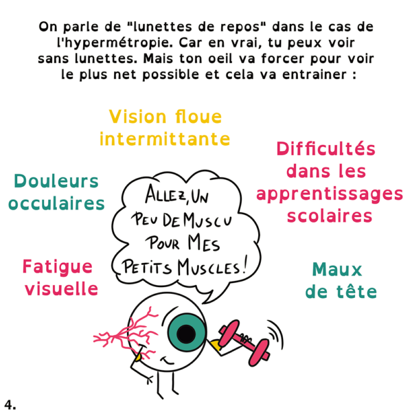 Les lunettes de repos - Marie Massonneau, orthoptiste - Vulgarisation - BD - Djoune Illustrations - Justine Gisdal Molron