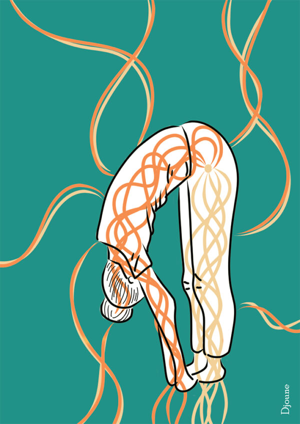 Padahastasana - Boutique - Djoune Illustrations - Justine Gisdal Molron