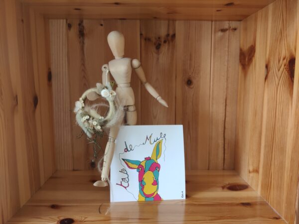 Tête de mule - Carte postale - Boutique - Djoune Illustrations - Justine Gisdal Molron